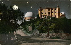 Lick Observatory by Moonlight Mount Hamilton, CA Postcard Postcard