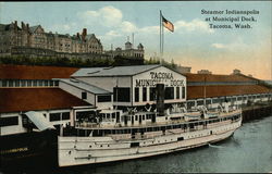 Steamer Indianapolis at Municipal Dock Postcard