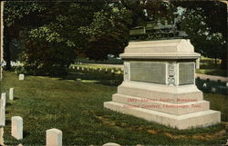 Andrews Raiders Monument, National Cemetery Postcard