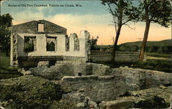 Ruins of Old Fort Crawford Postcard