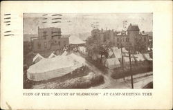 View of the "Mount of Blessings" at Camp-Meeting Time Postcard