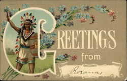 Greetings from Roxana Postcard