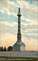 Statue Erected on Battlefield Where Cornwallis Surrendered Yorktown, VA Postcard Postcard