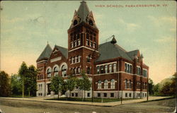 High School Parkersburg, WV Postcard Postcard