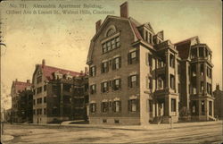 Alexandria Apartment Building, Gilbert Ave. & Locust St, Walnut Hills Cincinnati, OH Postcard Postcard