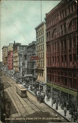 Vine Street from Fifth Street Cincinnati, OH Postcard Postcard