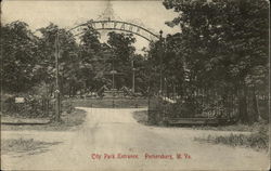 City Park Entrance Postcard