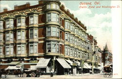 Crellin Hotel and Washington Street Postcard