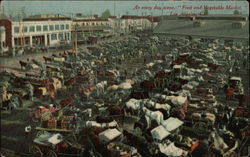 Fruit and Vegetable Market Postcard