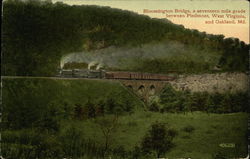 Bloomington Bridge, a Seventeen Mile Grade Between Piedmont, West, Virginia, and Oakland, Md Postcard