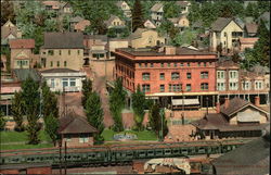 View of Town Dunsmuir, CA Postcard Postcard