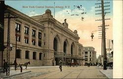 New York Central Station Albany, NY Postcard Postcard