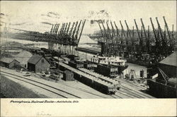 Pennsylvania Railroad Docks Ashtabula, OH Postcard Postcard