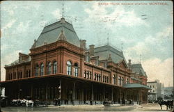 Grand Trunk Railway Station Montreal, QC Canada Quebec Postcard Postcard