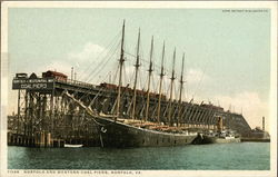 Norfolk and Western Coal Piers Postcard