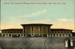 Denver, Rio Grande & Western Pacific Union Depot Salt Lake City, UT Postcard Postcard