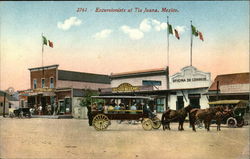 Excursionists at Tia Juana Postcard