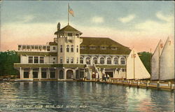 Detroit Yacht Club, Belle Isle Michigan Postcard Postcard