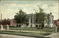 Public Library Grand Forks, ND Postcard Postcard