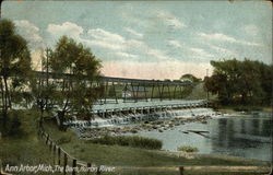 The Dam, Huron River Postcard