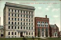 National Union Building, Elks Hall and Y.M.C.A Toledo, OH Postcard Postcard