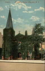 Ivy Covered St. John's Church Postcard