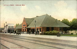 G. R. & I. Depot Postcard