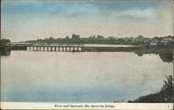 River and Ogunquit Above the Bridge Maine Postcard Postcard