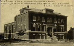 New $30,000 Y.M.C.A. Building - Newton, Kansas Postcard Postcard