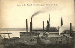 Catskill Cement Company Works Cementon, NY Postcard Postcard