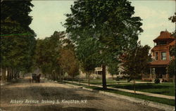 Albany Avenue Looking South Kingston, NY Postcard Postcard