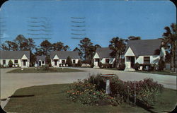 Blue and White Motor Court St. Augustine, FL Postcard Postcard