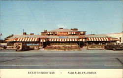 Street View of Rickey's Studio Club Postcard