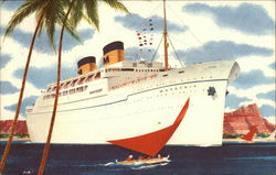 Matson Lines Luxury Liner Matsonia Postcard