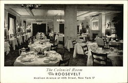 The Colonial Room at the Roosevelt Postcard