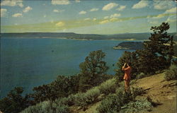 Yellowstone Lake, Yellowstone National Park Postcard Postcard