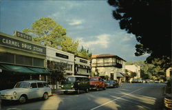 View of Village Carmel-By-The-Sea, CA Postcard Postcard