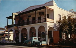 Jamestown Hotel with Antique Coffee Shop Postcard