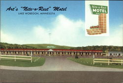 Art's Nite-O-Rest Motel Lake Wobegon, MN Postcard Postcard