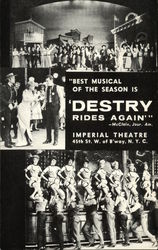 Destry Rides Again Theatre Postcard Postcard