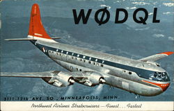 Northwest Airlines Stratocruisers - Finest... Fastest Minneapolis, MN Postcard Postcard