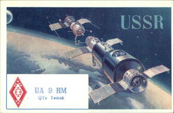 USSR Space & Rockets Postcard Postcard