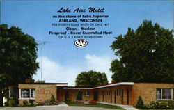 Lake Aire Motel Ashland, WI Postcard Postcard