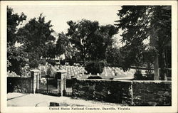 United States National Cemetery Danville, VA Postcard Postcard