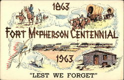 1863-1963 Fort McPherson Centennial, Lest we Forget Postcard