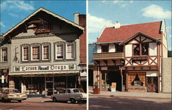 Larson Drugs & Anna's Fashions Leavenworth, WA Postcard Postcard