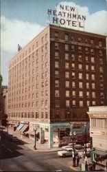 New Heathman Hotel at Broadway and Salmon Portland, OR Postcard Postcard