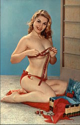 Will I Measure Up? Risque & Nude Postcard Postcard