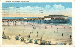 The Pier, Old Orchard Beach, Maine Postcard