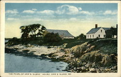 The Pearl of Orr's Island House Harpswell, ME Postcard Postcard